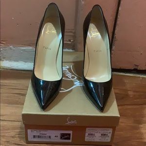 Christian Louboutin So Kate 120 Patent Black Pumps
